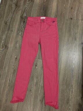 Cello Skinny High-Rise Jeans in Bright Pink Size 5 NWOT